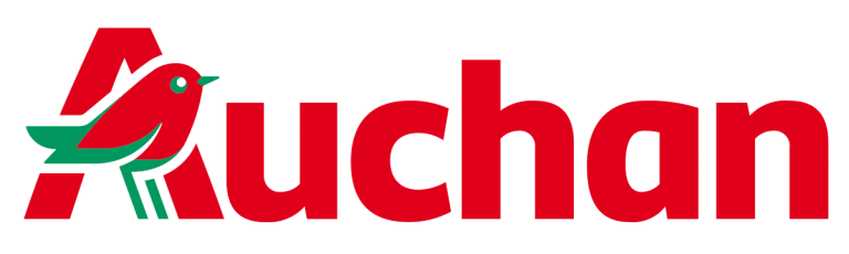 Logo de la marque Auchan avec son symbole emblématique