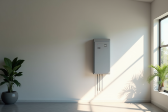 Garage moderne avec systeme de stockage d energie