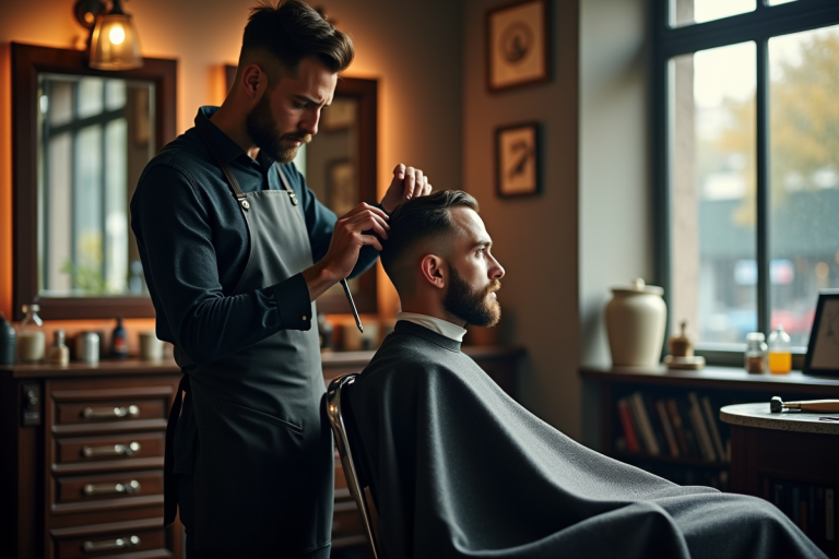 Coupe de cheveux masculine italienne alliant tradition et modernité