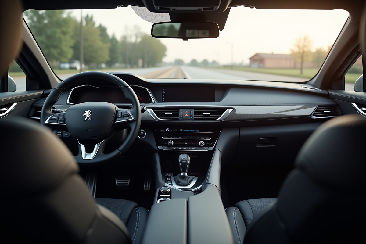 Intérieur de la Peugeot 508 PSE vue du conducteur